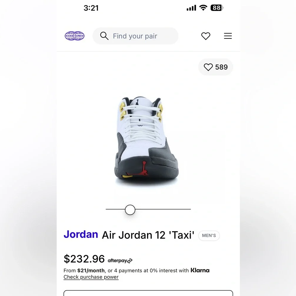Air Jordan 12 Retro “Taxi”